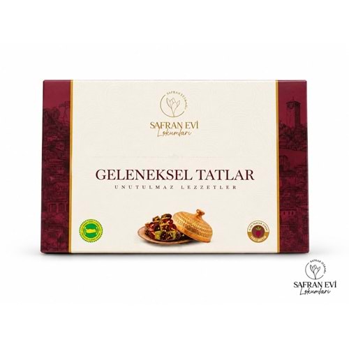 315 GR GELENEKSEL TATLAR SAFRANLI VE ÇİFTE KAVRULMUŞ LOKUM
